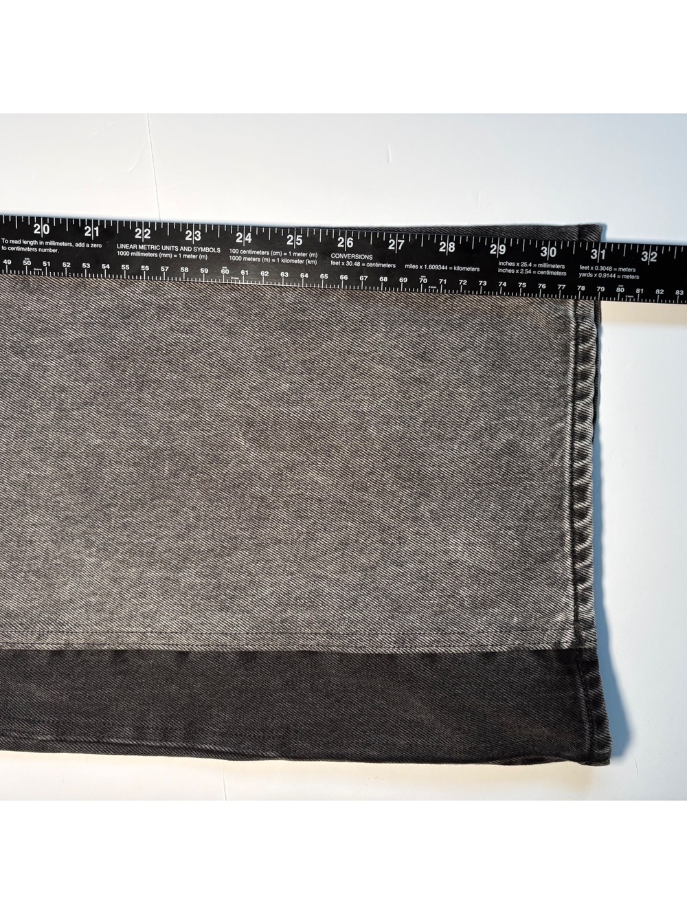 Veronica Beard Taylor Two-Tone Wide Leg High Rise Black/Gray Jeans - Picture 9 of 9